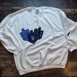 Women's oversized Hanukkah sweatshirt